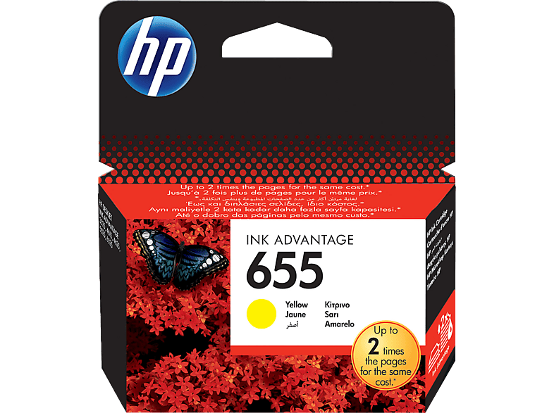 HP 655 sárga eredeti tintapatron (CZ112AE)