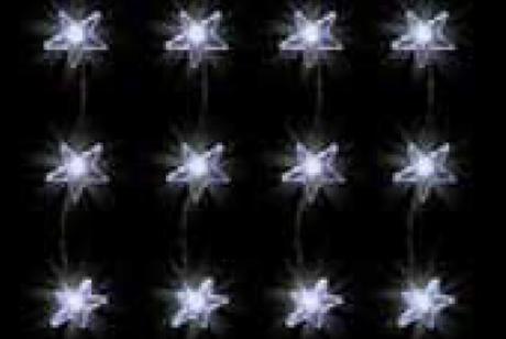 CHRISTMAS LIGHT KAF 48L LED-es fényfüggöny, csillag, 1,5x1m, 230V