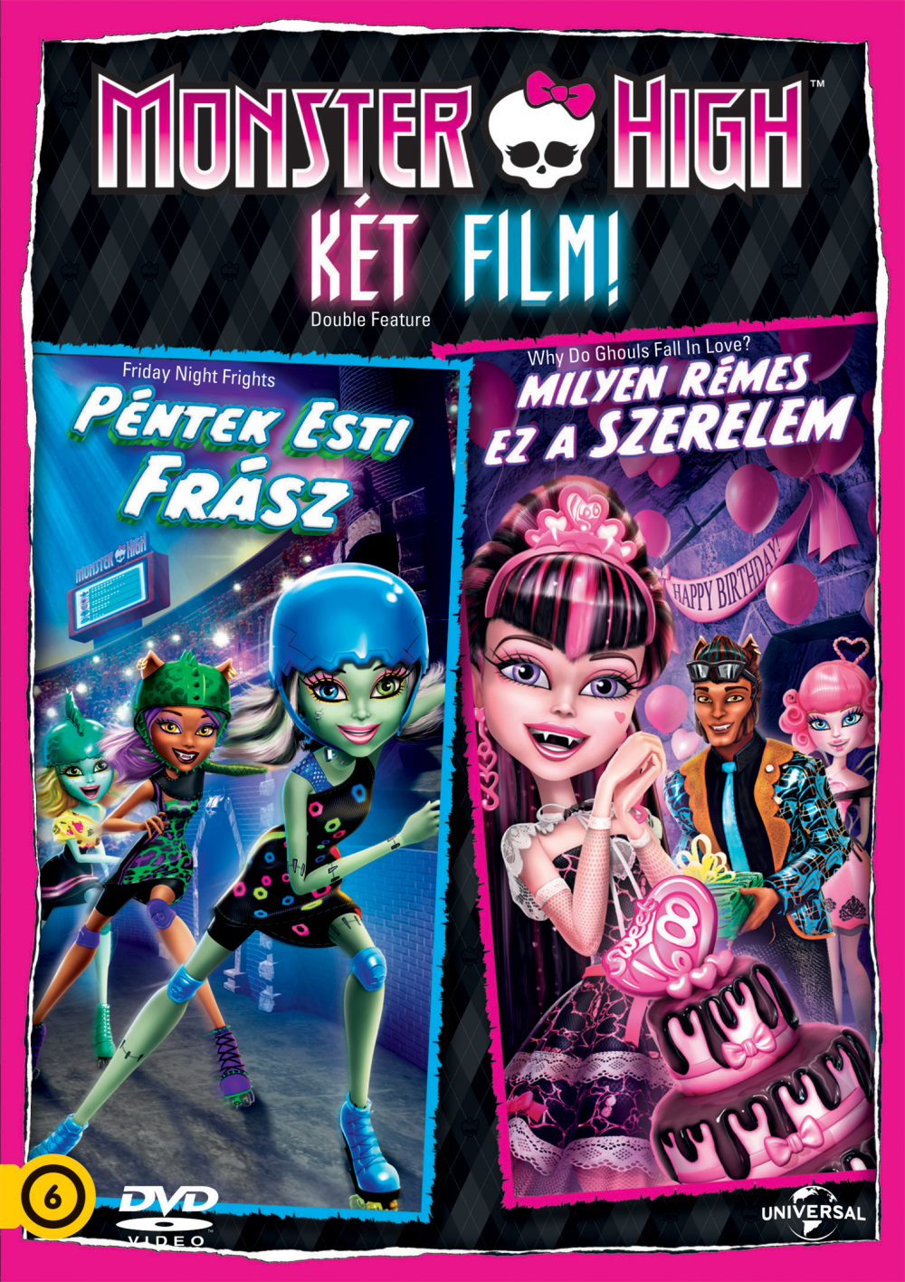 Monster High - Két film! - Péntek esti frász / Milyen rémes ez a szerelem (DVD)