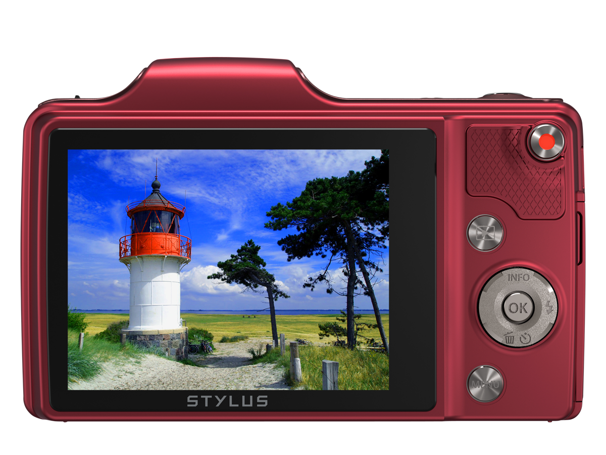 OLYMPUS SZ-15 piros digitális fényképezőgép