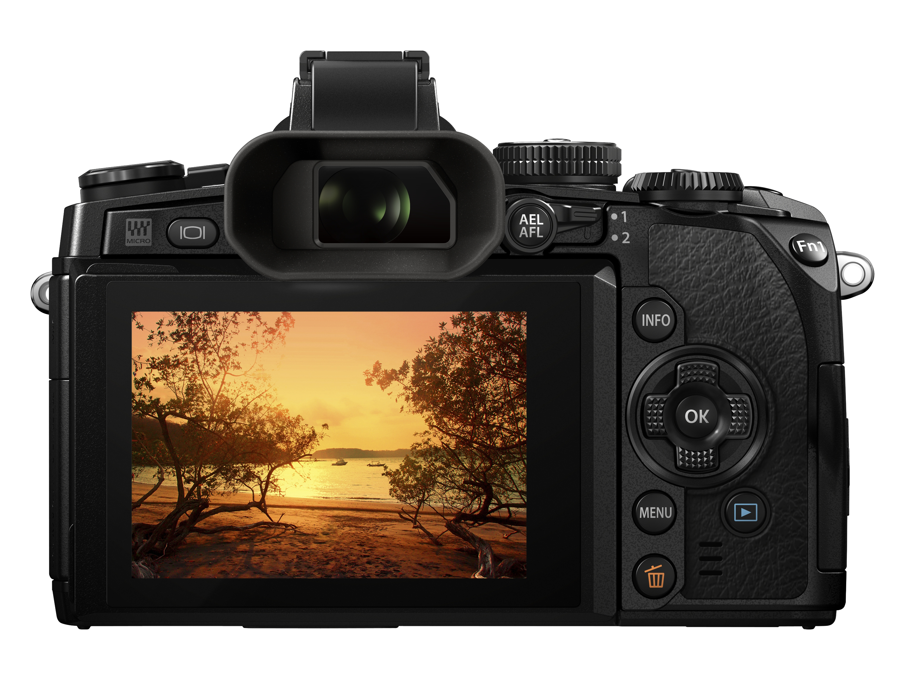 OLYMPUS E-M1 + EZ-M1250 fekete Kit