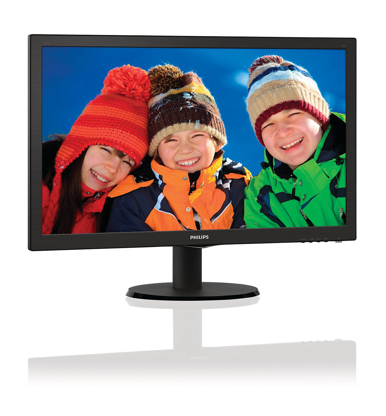 PHILIPS 223V5LHSB/00 21,5 Zoll  Full-HD  Monitor  5 ms Reaktionszeit  
