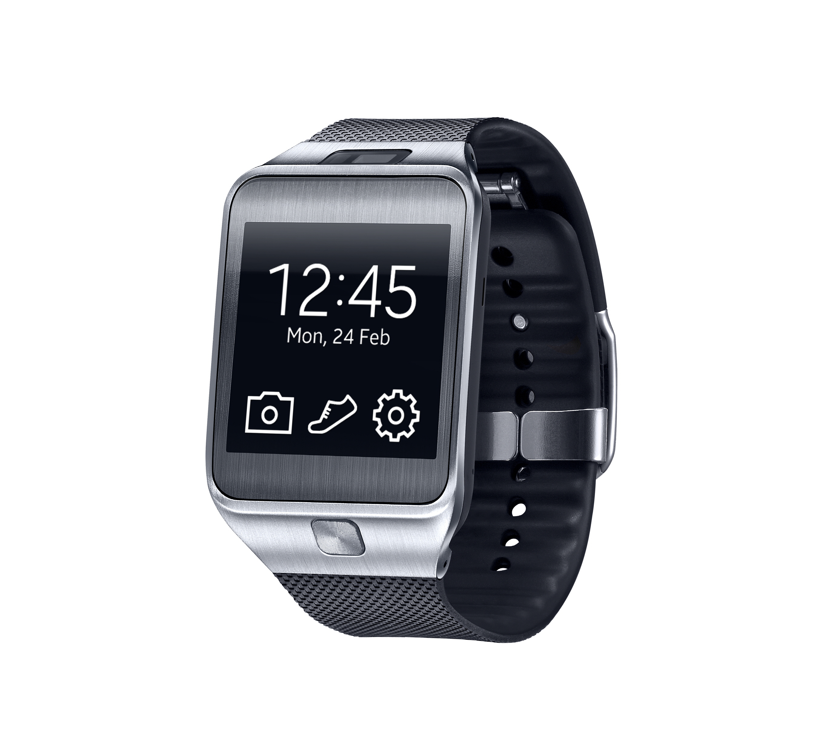 SAMSUNG Gear 2 Smart Watch, Titan Silber