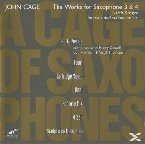 Ulrich Krieger - The Works For Saxophone 3 & 4  - (CD)