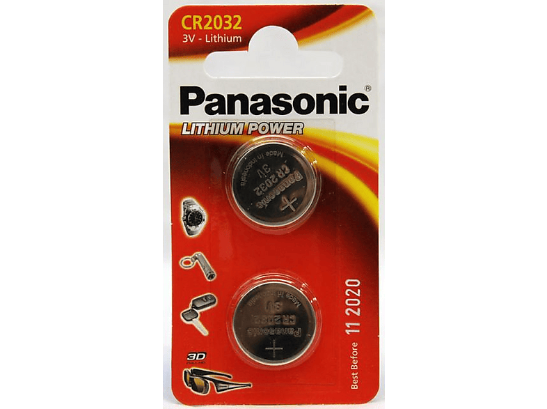 Panasonic Cr-2032l Knoopcelbatterijen afbeelding