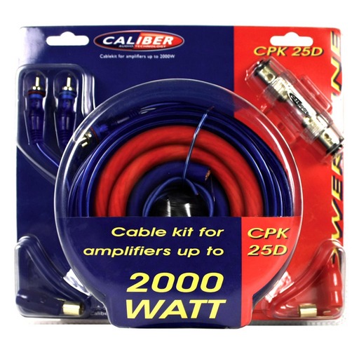 Caliber CPK25D Kit de Câbles pour Amplificateur