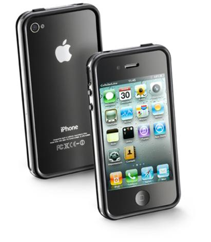 CELLULAR-LINE Bumper Case iPhone 4 Zwart afbeelding