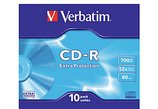 VERBATIM CD-R Extra Protection Slimcase 10 stuks