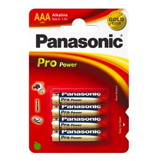 PANASONIC LR03PPG/4BP PRO Power AAA 4-Pack K Batterijen Goud