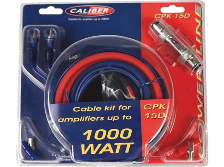 Caliber CPK20D kabelset voor versterker tot 1500 Watt