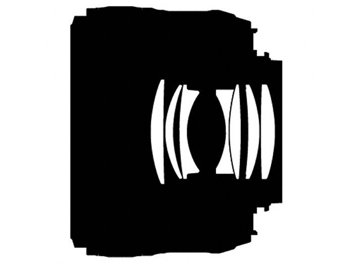 Black and white abstract image of lens elements.