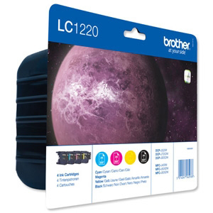 BROTHER LC-1220 Blister Zwart - Cyaan - Magenta - Geel