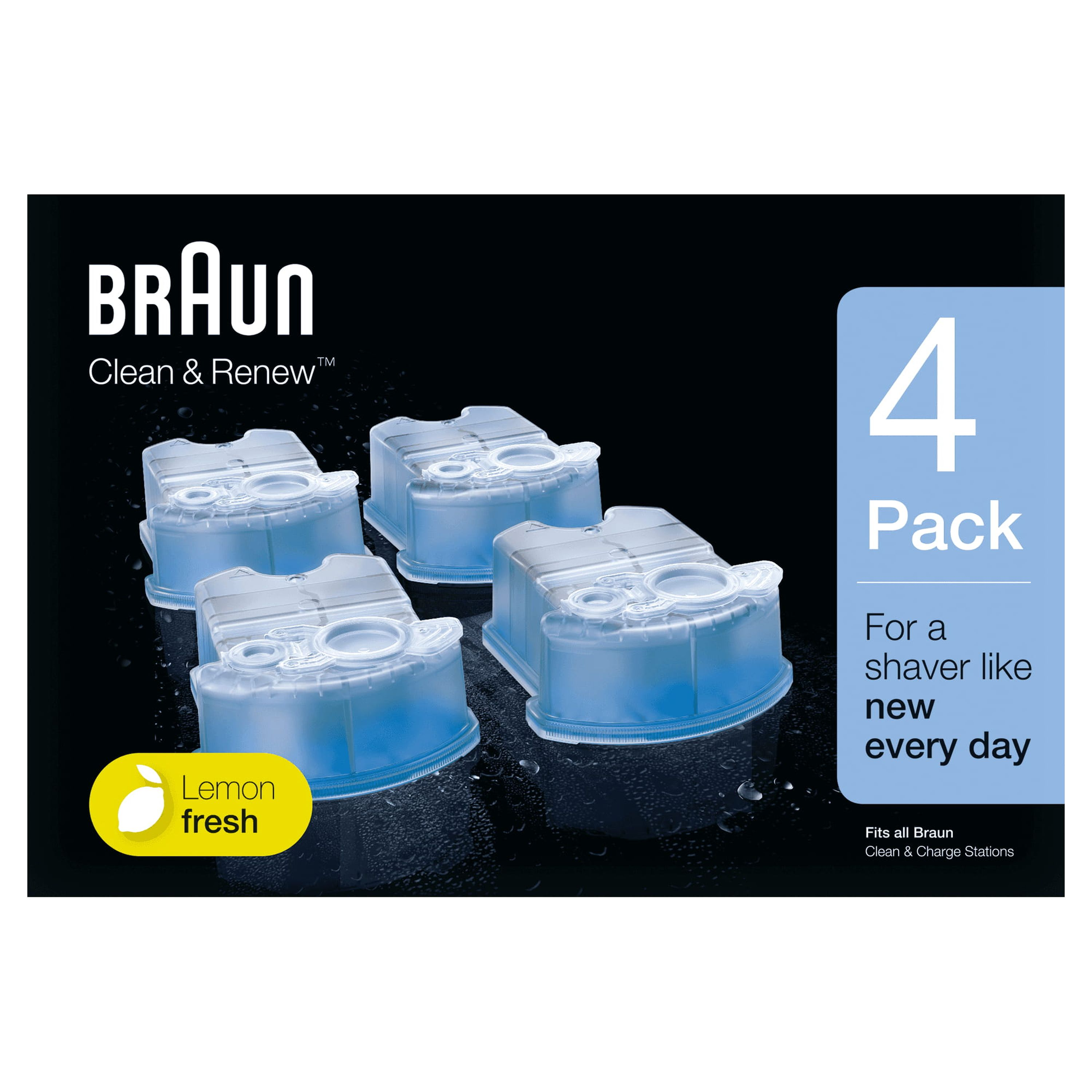 BRAUN Clean & Renew-reinigingsvloeistof (4 stuks)