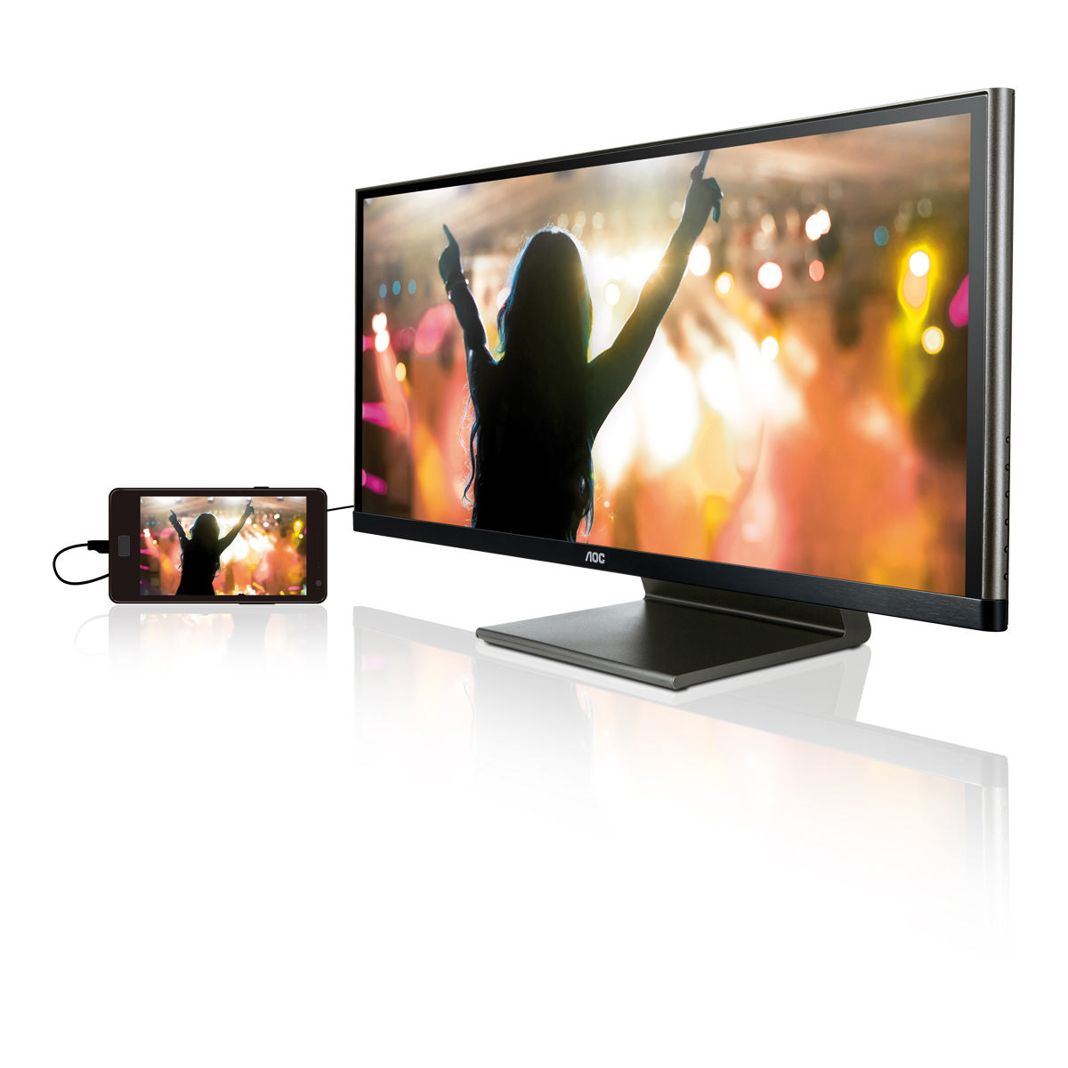 AOC Q2963PM 29 inç Dahili Hoparlörlü Ekranı İkiye Bölünebilen LED Monitör