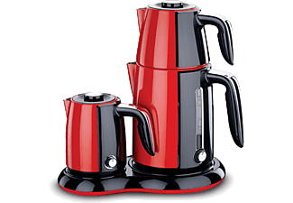 KORKMAZ A367-01 Çay ve Kahve Makinesi Kırmızı/Siyah