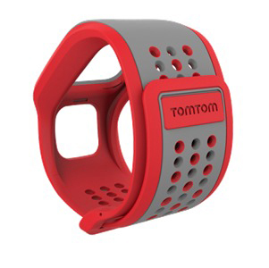 TOMTOM Cardio Comfort Strap, Armband, Rot / Hellgrau