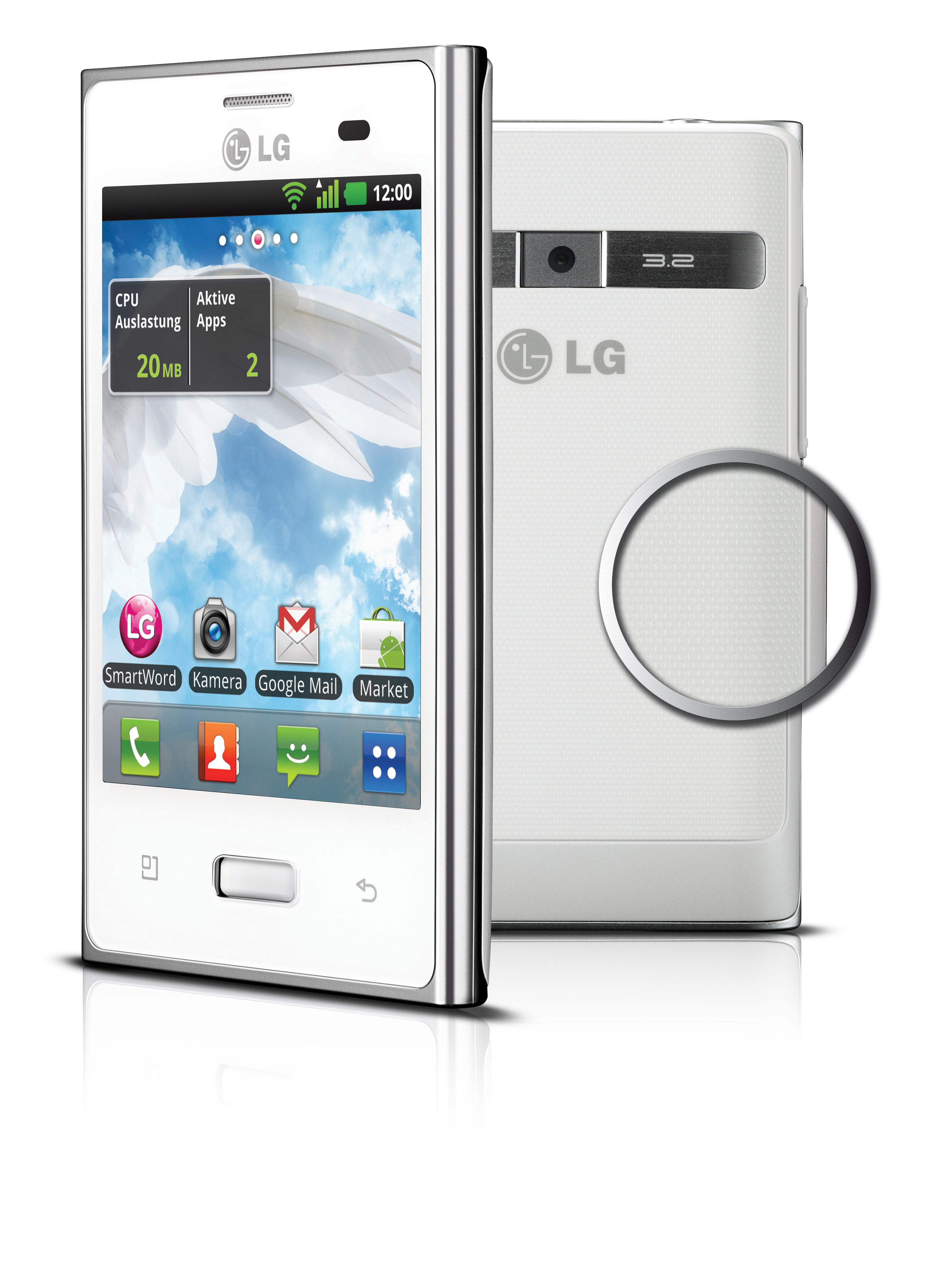 LG E400 Optmius L3 1 GB Weiß