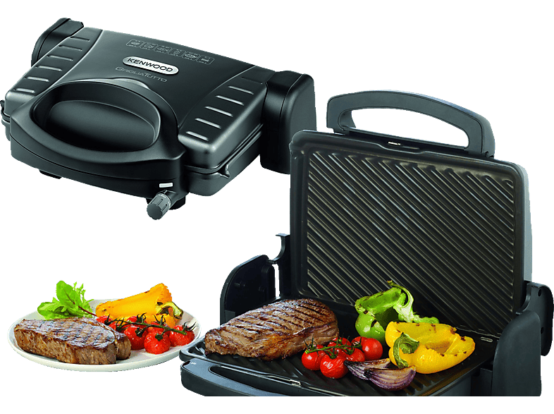Kenwood Plattengriller HG 600 BK; Kontaktgrill, Plattengriller