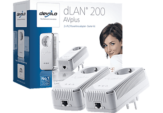 DEVOLO 1372 dLAN® 200 AVplus Starter Kit Homeplug-Modem 200 Mbit/s kabelgebunden