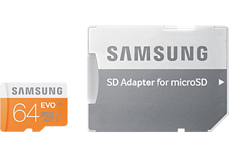 SAMSUNG microSDHC 64GB kártya + adapter Class10 (MB-MP64DA)