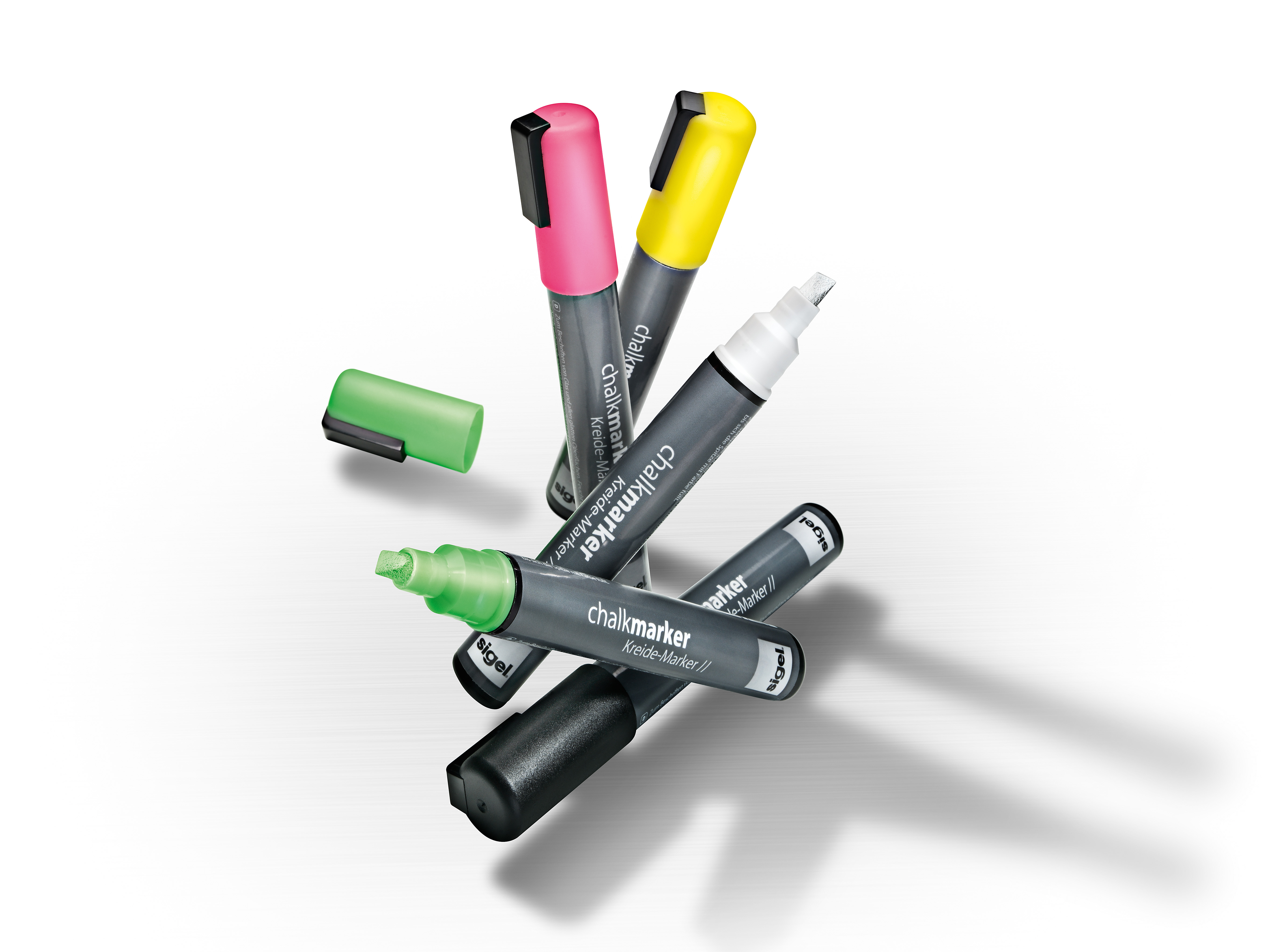 SIGEL GL 182 Kreidemarker 50 Pink, grün, gelb