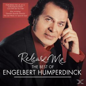 Albumcover mit Engelbert Humperdinck in rotem Hemd. Text: Release Me, The Best of.