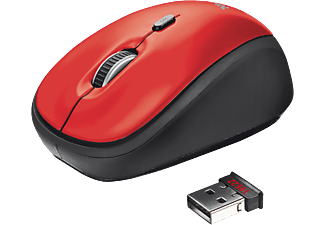 TRUST 19522 Yvi Wireless Mouse piros
