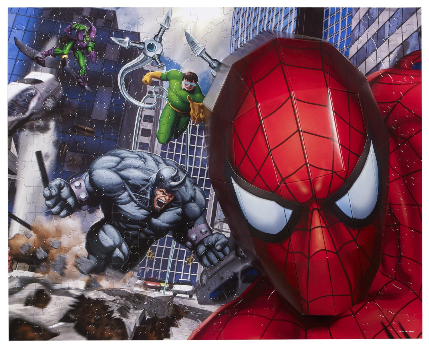 ENZA 3D Puzzle Breakthrough Spiderman Battle