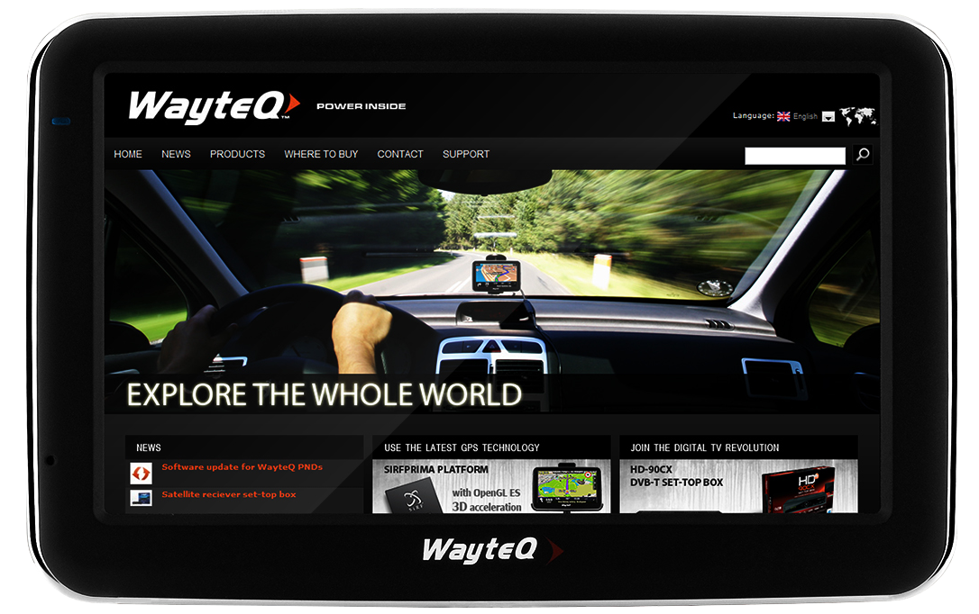 WAYTEQ X960BT HD navigáció 4GB 5" (térkép nélkül)