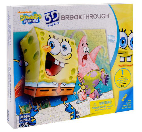 ENZA 3D Puzzle Breakthrough Spongebob 1
