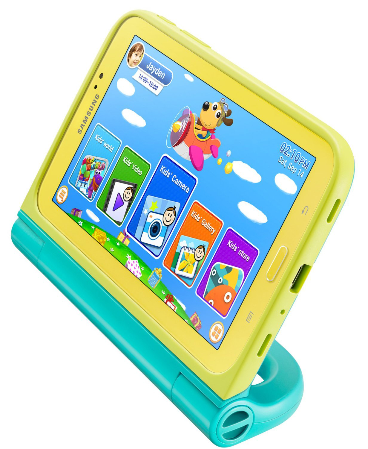 SAMSUNG EF-PT210BMEGWW Cover Mint TAB3 7.0 , Gelb