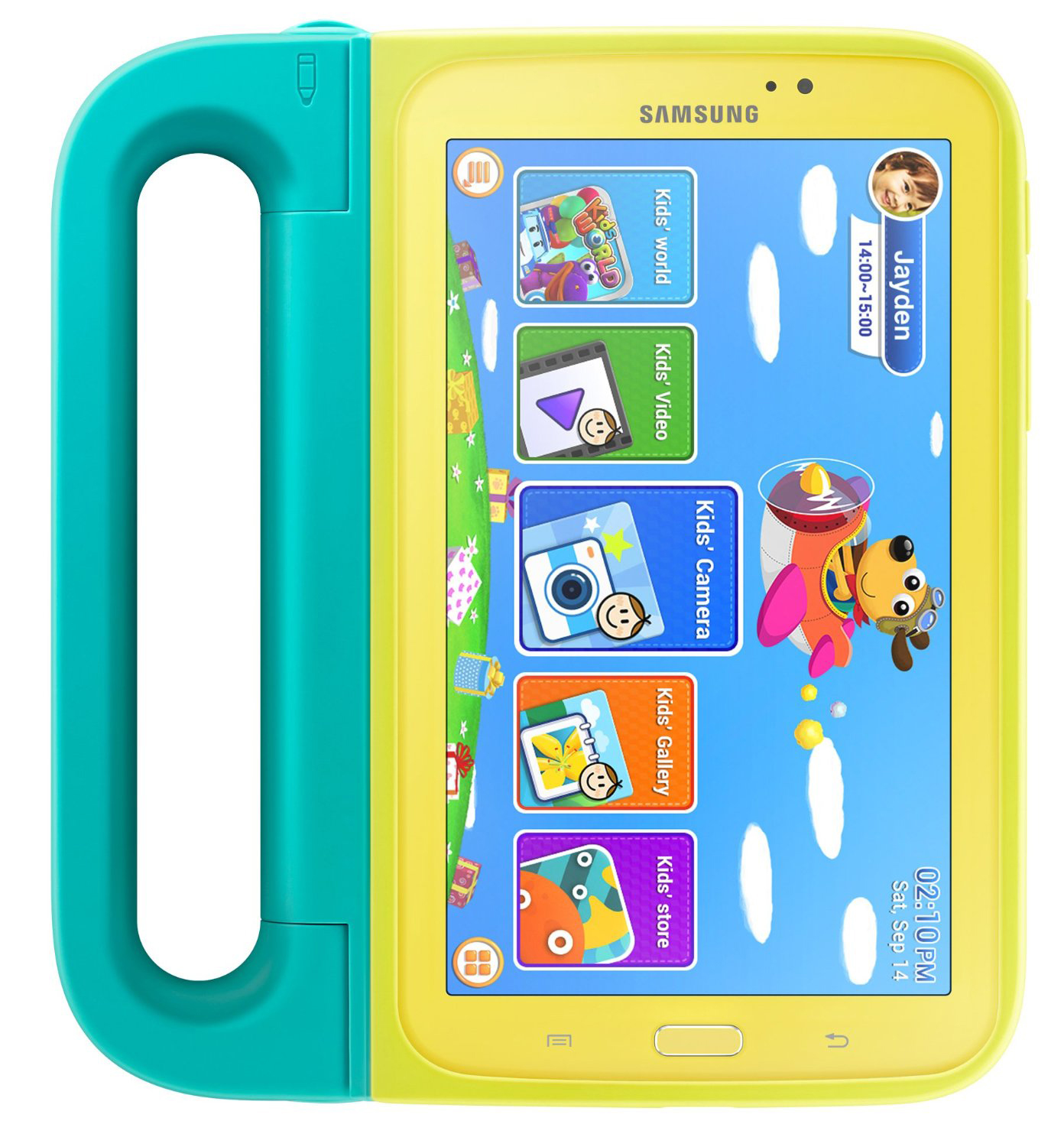 SAMSUNG EF-PT210BMEGWW Cover Mint TAB3 7.0 , Gelb