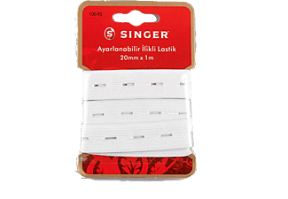 SINGER 100-95 Ayarlanabilir İlikli Lastik ( 20 mm x 1 m )