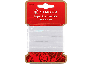 SINGER Singer 300-71 Beyaz Saten Kurdele ( 10 mm x 3 m )