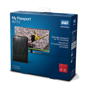 WD My Passport AV-TV 1TB USB 3.0 TV Depolama Siyah