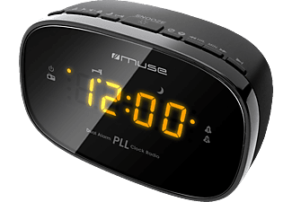 MUSE M-150 CR - Radio-réveil (AM, FM, Noir)