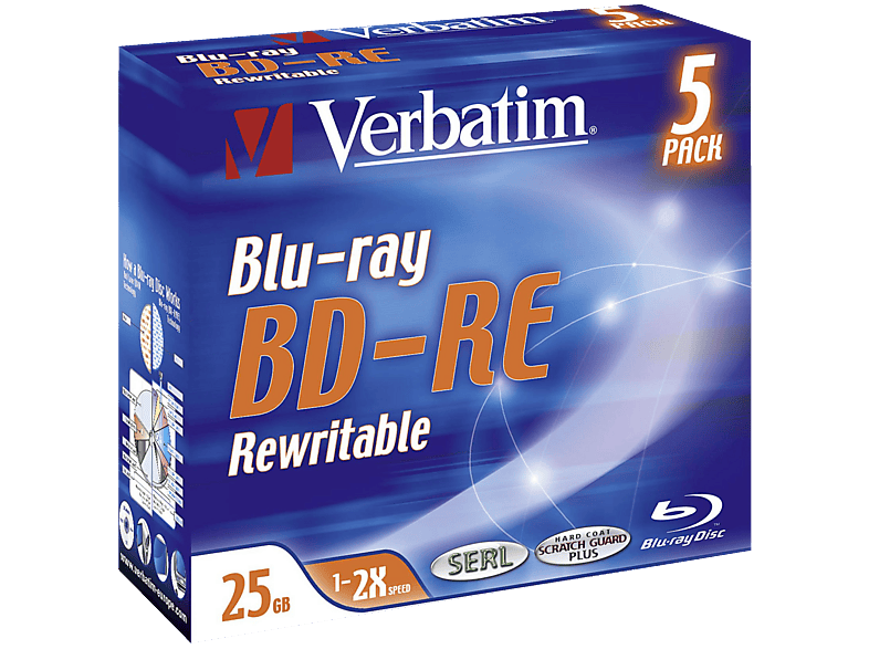 VERBATIM 43615 BD-RE 25GB 5ER JC — Foto 2 von 4