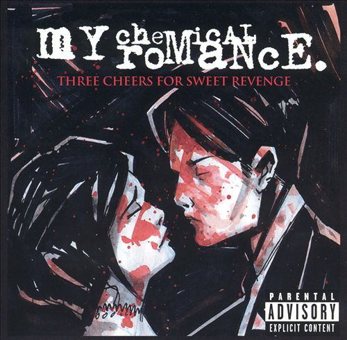 Album borító: két egymással szemben álló alak, akik éppen megcsókolják egymást, véreffektekkel. Szöveg 'My Chemical Romance'.