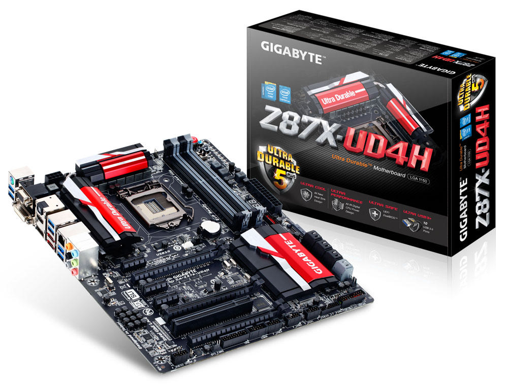 GIGABYTE Z87X-UD4H DDR3 1600MHz S+V+GL+16X 1150p Anakart