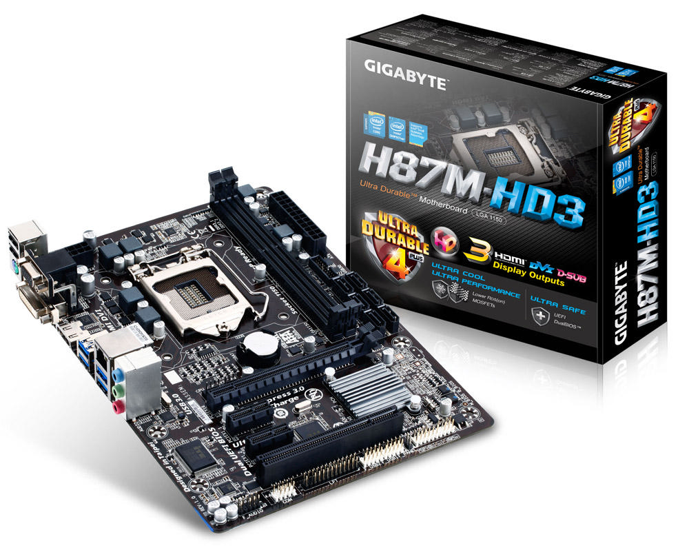 GIGABYTE H87M-HD3 DDR3 1600MHz S+V+GL+16X 1150p Anakart