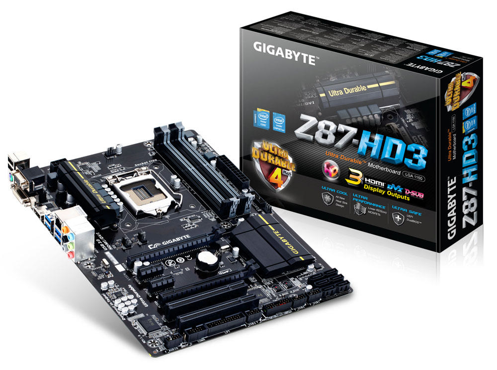 GIGABYTE Z87-HD3 Intel Z87 2933MHz(O.C.) DDR3 LGA1150 ATX Anakart