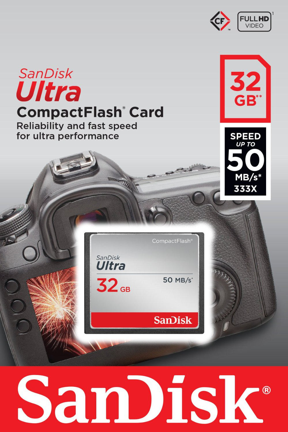 SANDISK SDCFHS-032G G46 32GB Ultra CompactFlash Bellek Kartı