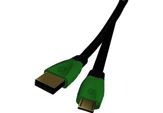 GIOTECK Play & Charge USB-Kabel, Schwarz