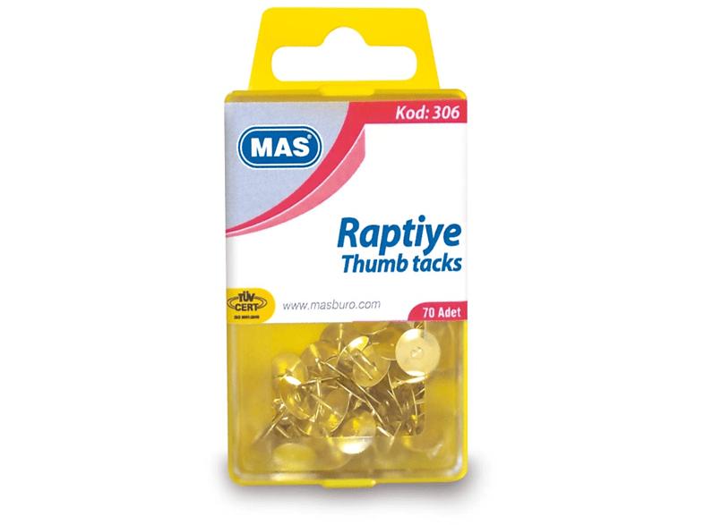MAS Kristal Kutuda Metal Başlı Raptiye Fiyat & Özellik | MediaMarkt