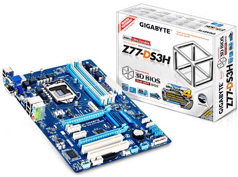 GIGABYTE GA-Z77-DS3H 1155 PIN DDR3 1600 MHz S+V+GL+16X Anakart