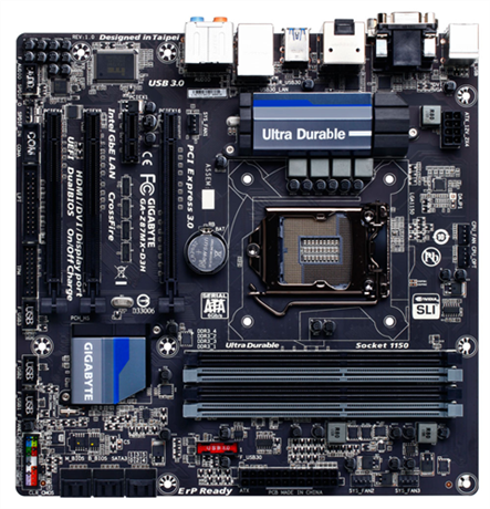 GIGABYTE GA Z87MX D3H 1150p DDR3 3000 MHz (O.C.) HDMI DVI Anakart