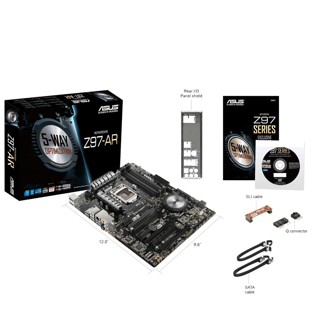 ASUS Z97 AR 1150p DDR3 Anakart