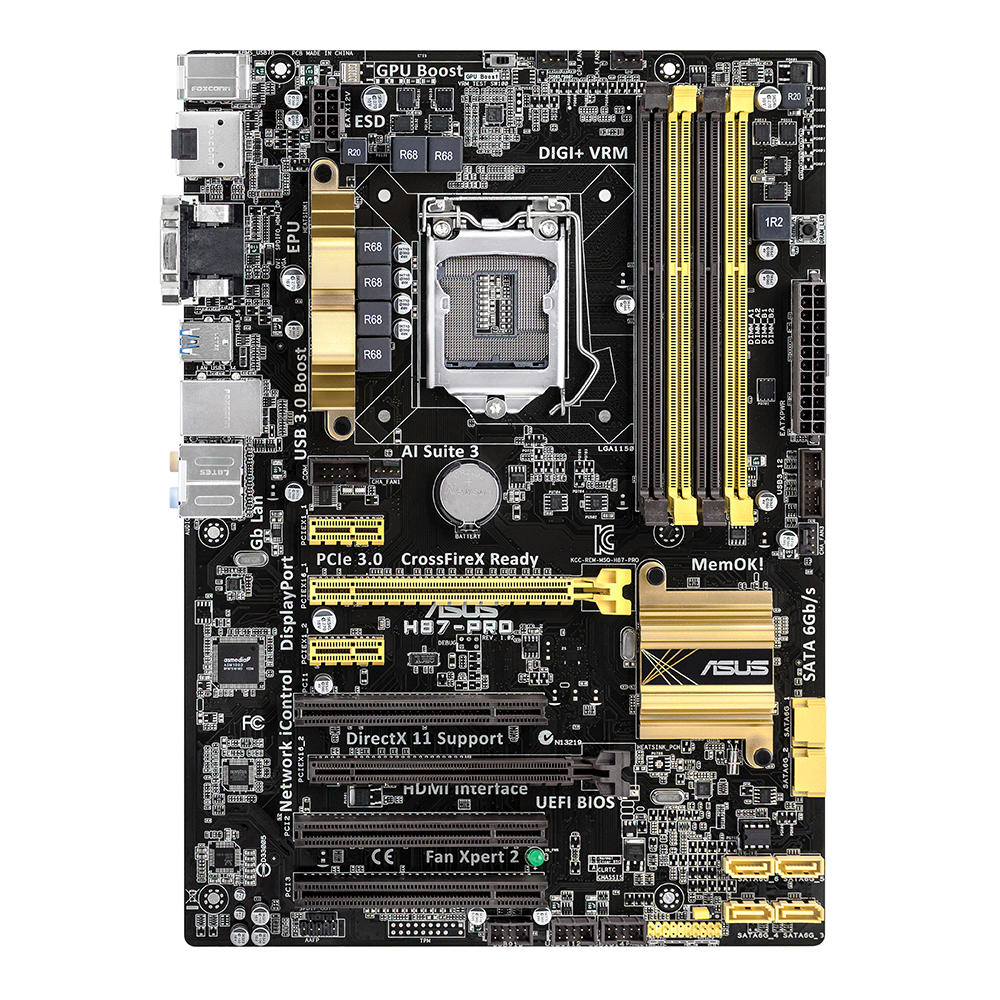 ASUS H87 Pro 1150p DDR3 1600 Mhz Anakart