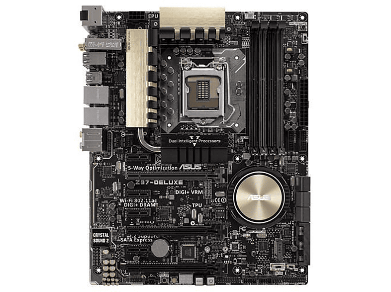 ks ASUS Z97 DELUXE 1150p DDR3 1600 MHz HDMI S+GL+16X Anakart Fiyat