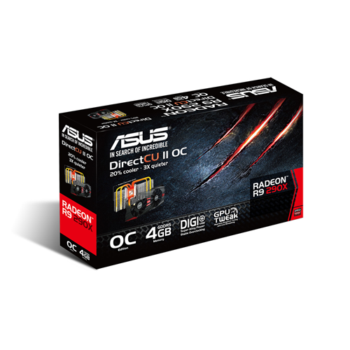 ASUS R9290X-DC2OC-4GD5 4GB 512 Bit GDDR5 Ekran Kartı